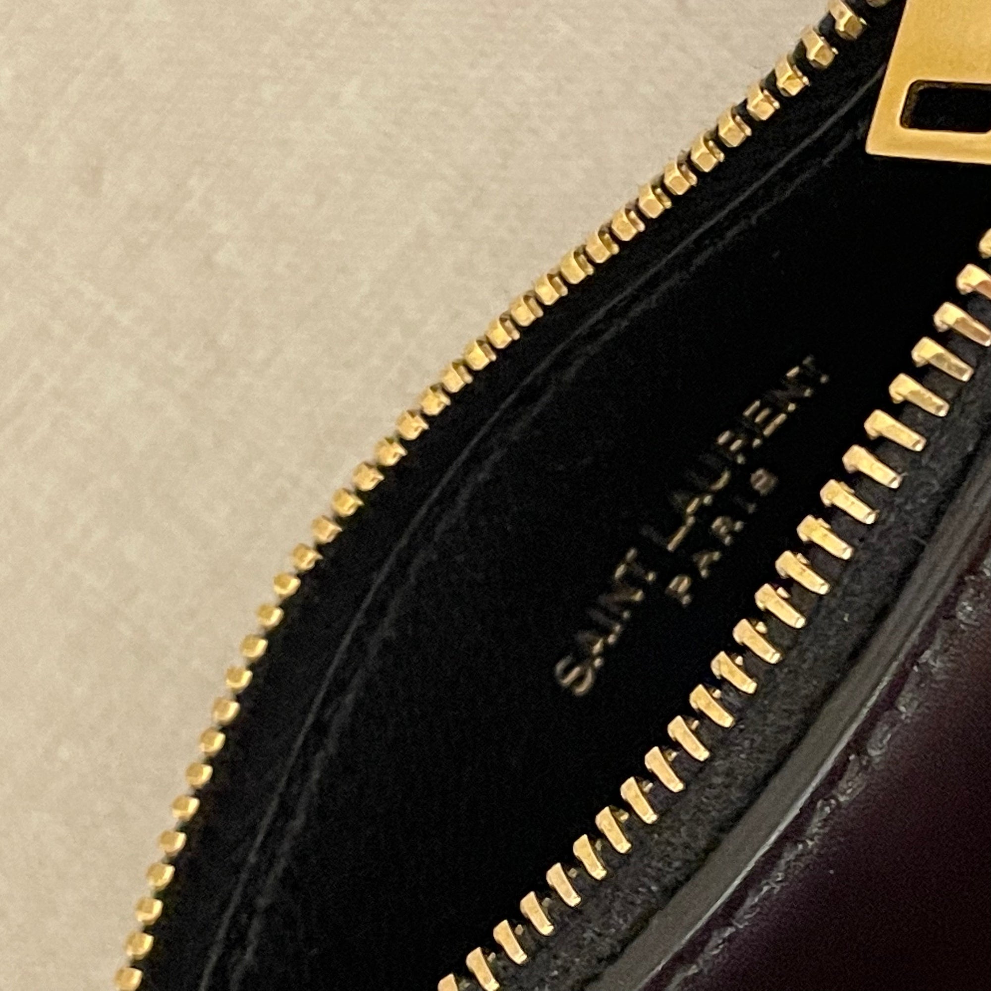 Saint Laurent Fragments Matte Leather Zip Card Case - ShopStyle
