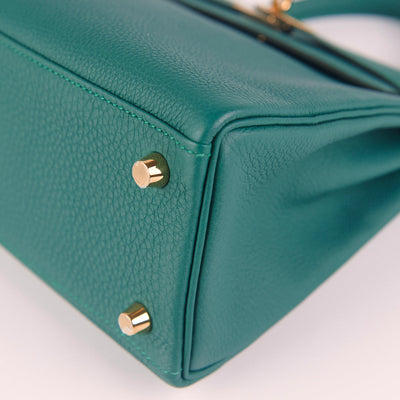 Hermès Malachite Kelly 25 Retourne