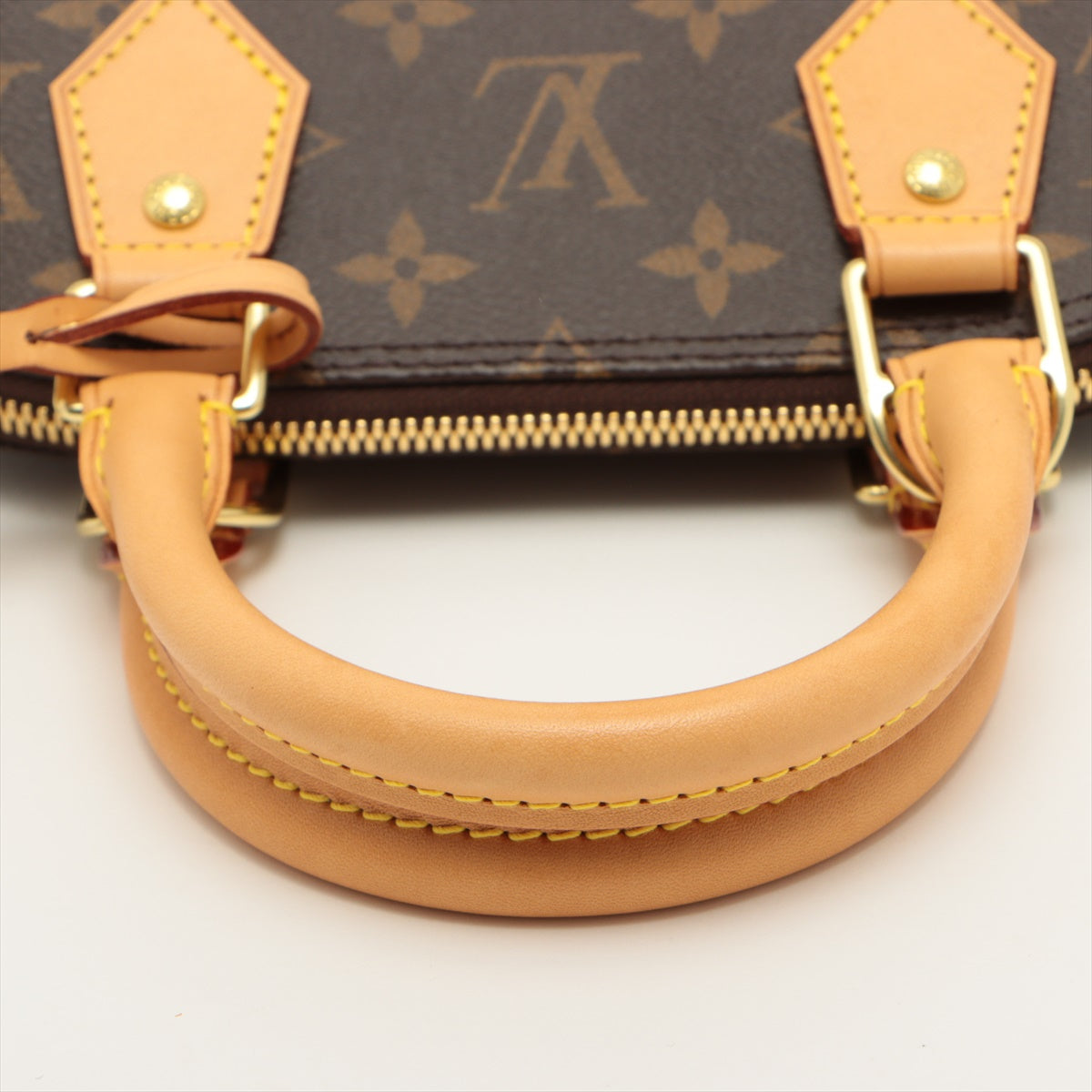 Louis Vuitton LV Bag M53152 Alma BB Brown Monogram & LV Charm Key Holder  M68000