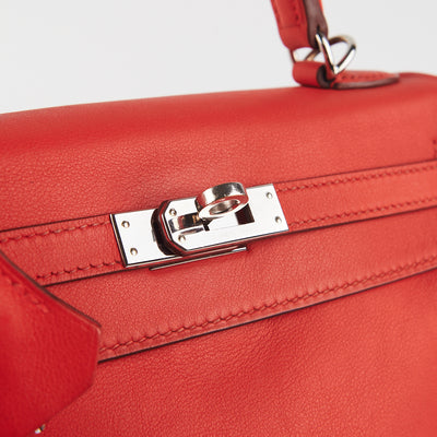 Hermes Swift Kelly 25 Rouge Sellier - THE PURSE AFFAIR