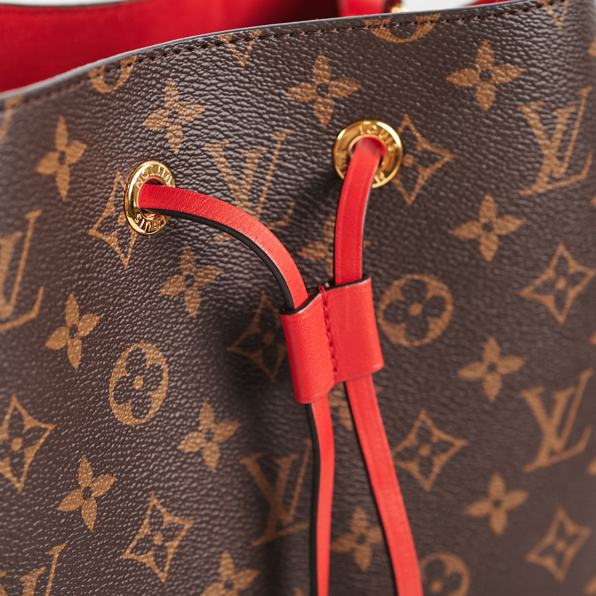 Red Monogram Canvas Neo Noé