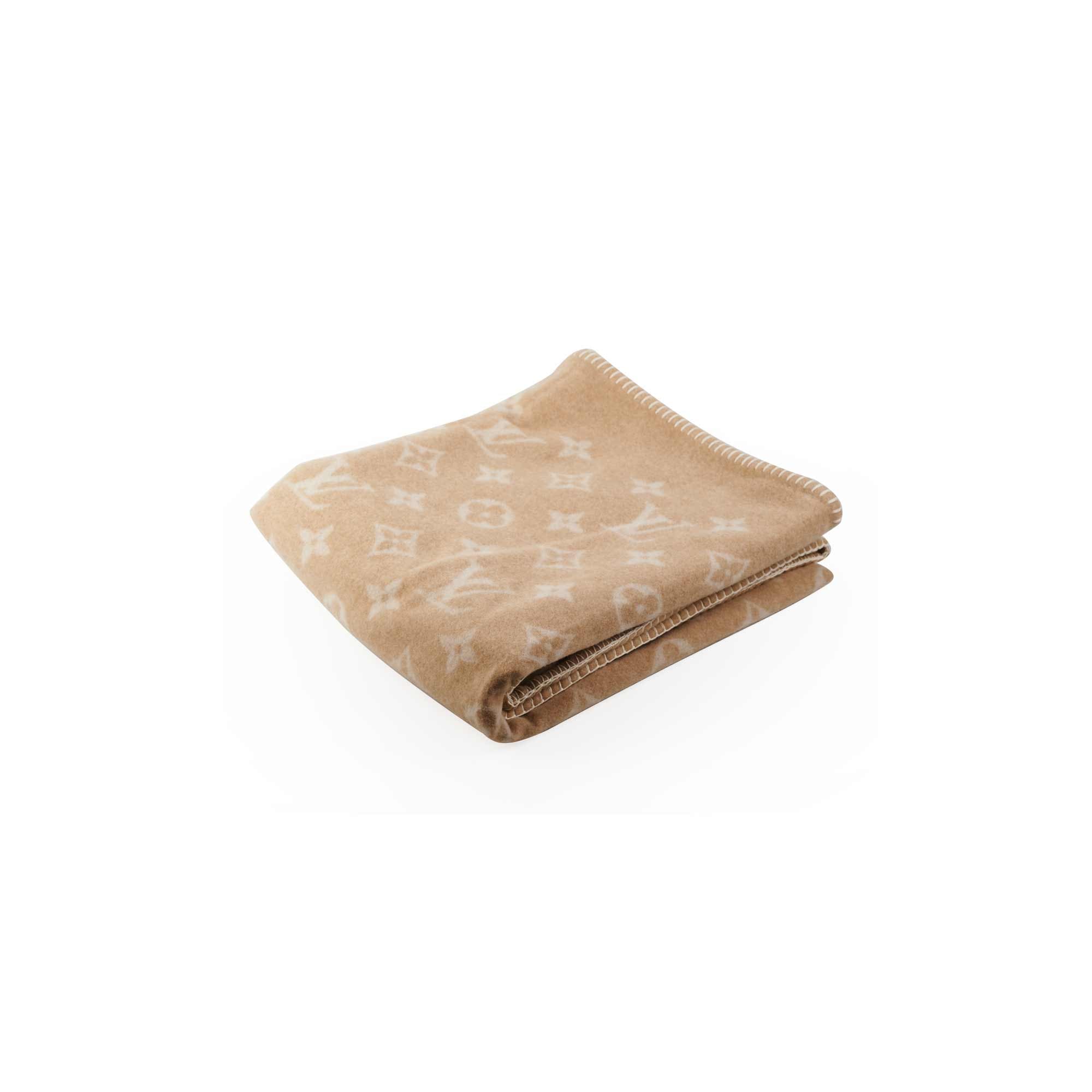 Louis Vuitton LV Checkmate Blanket Beige in Wool/Cashmere Wool - US
