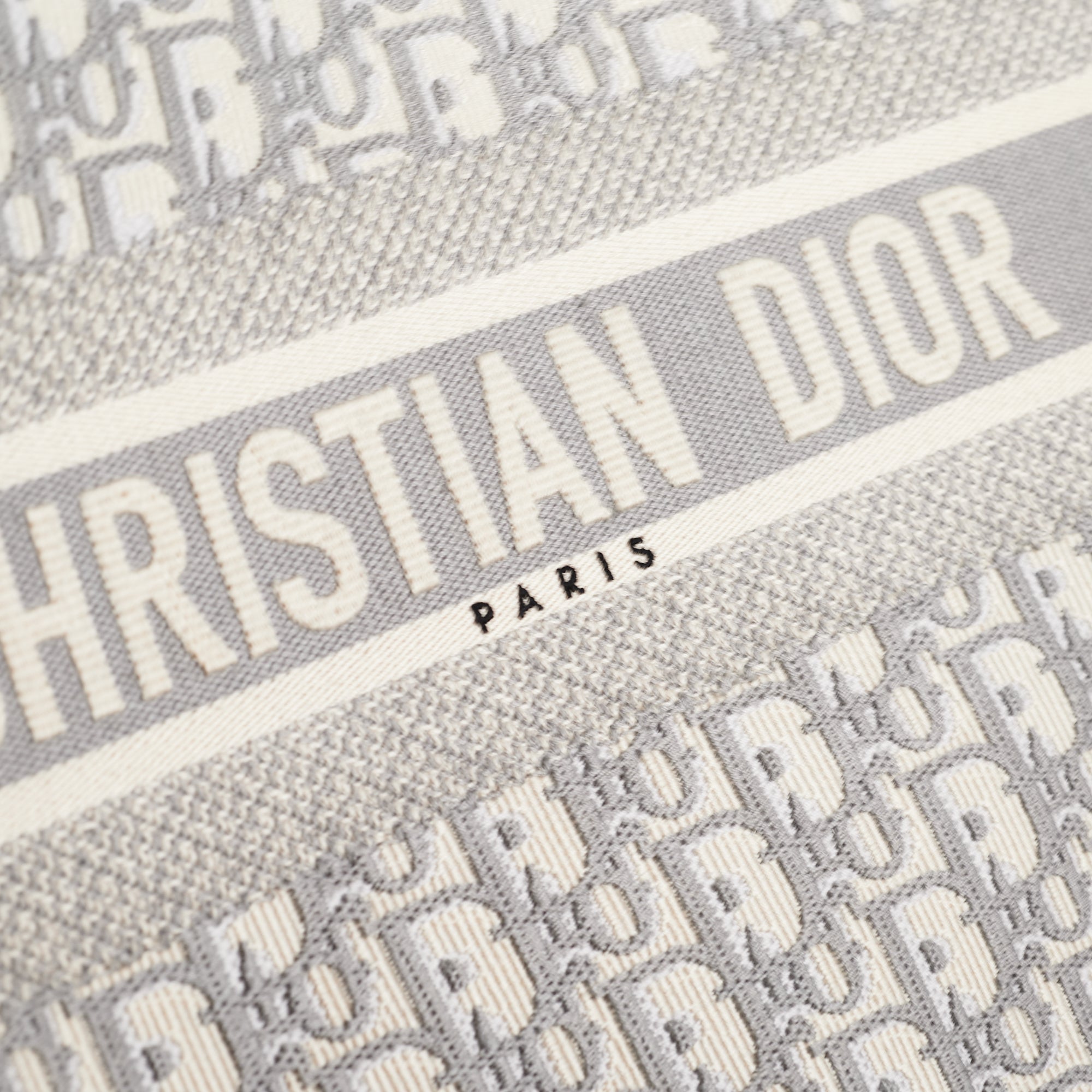 Dior Book Tote Light Grey Bag - THE PURSE AFFAIR