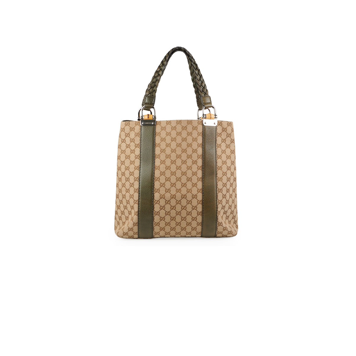 Gucci Canvas Monogram Tote Bag Black - THE PURSE AFFAIR