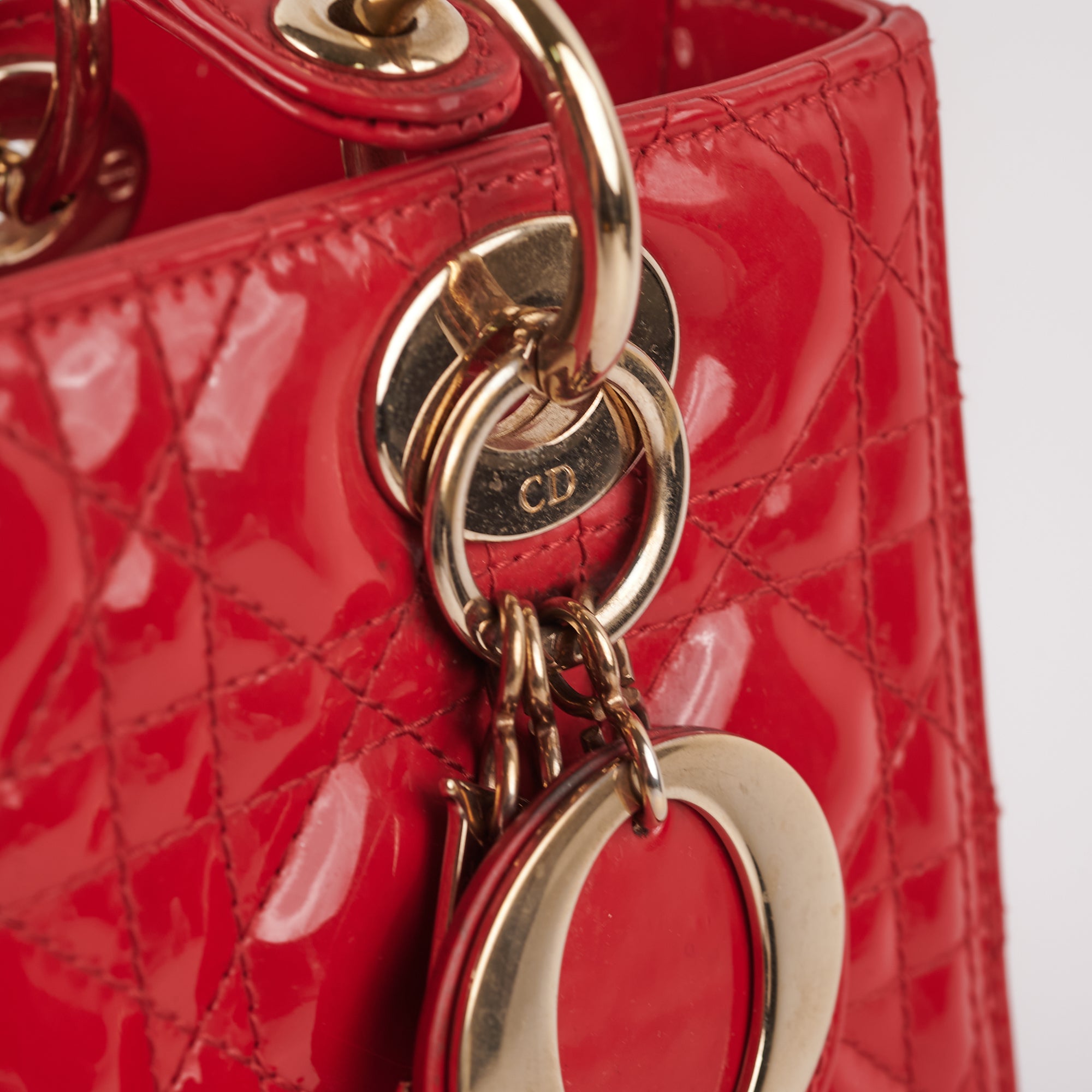 Red Shiny Crocodile Large Lady Dior Bag Silver Hardware  Handbags   Accessories  2021  Sothebys