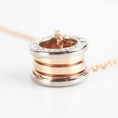 Bvlgari Zero1 Necklace Two Toned Rose Gold