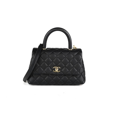 Chanel Coco Handle Navy Small - THE PURSE AFFAIR