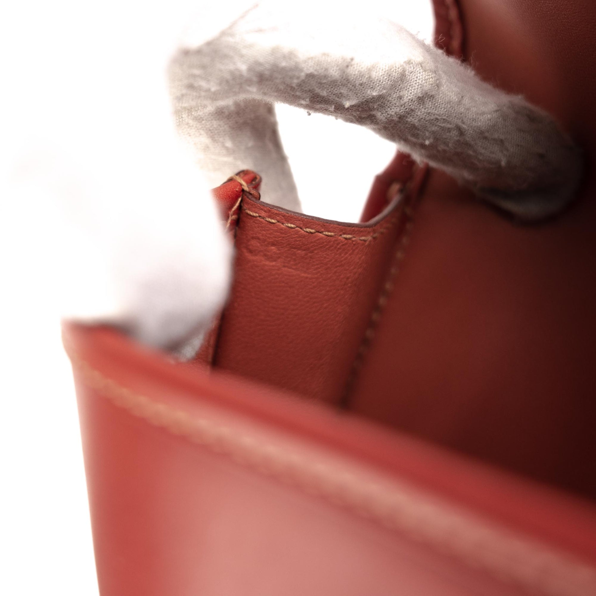 Jige leather clutch bag Hermès Orange in Leather - 35309447