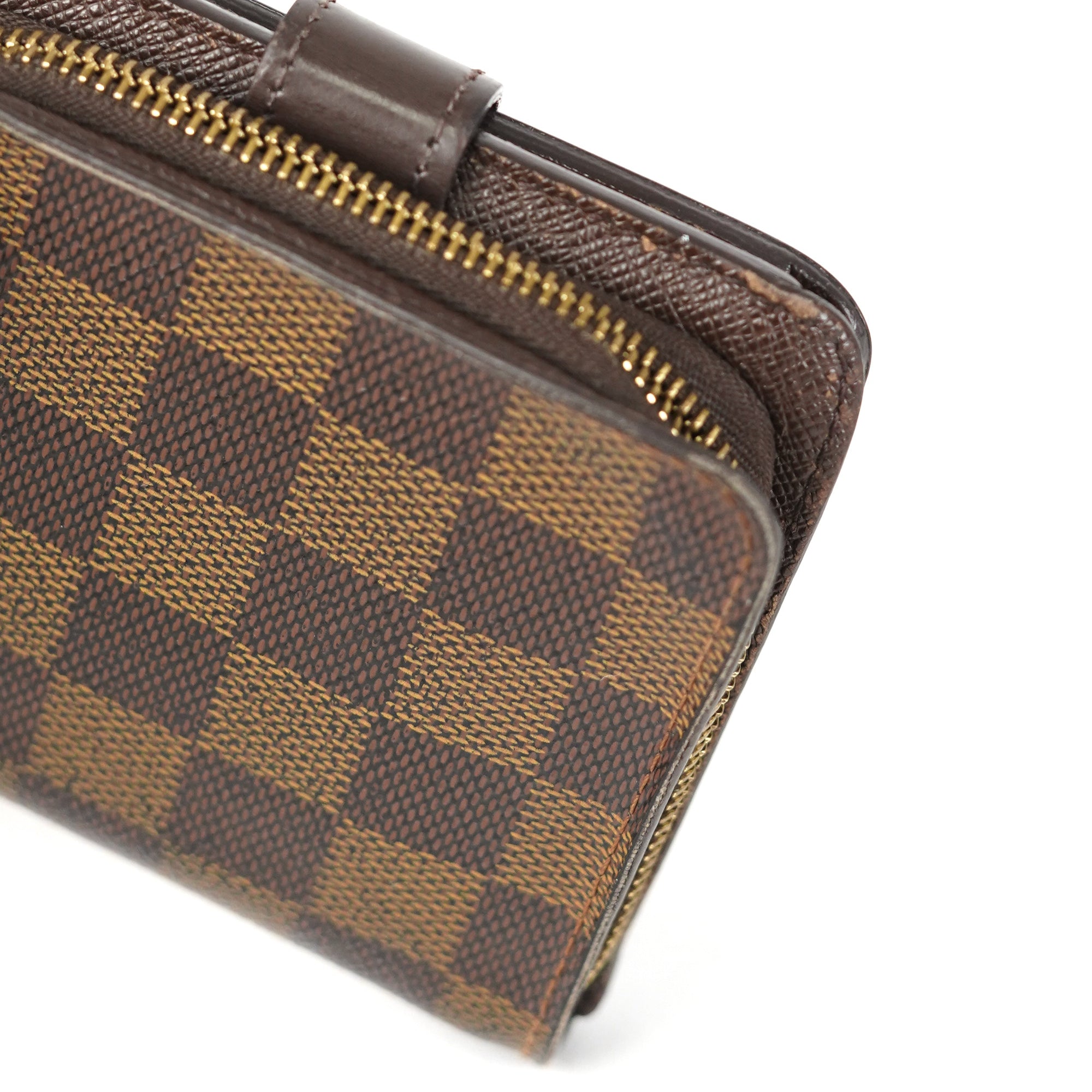 Louis Vuitton - Damier Ebene Compact Zip Wallet