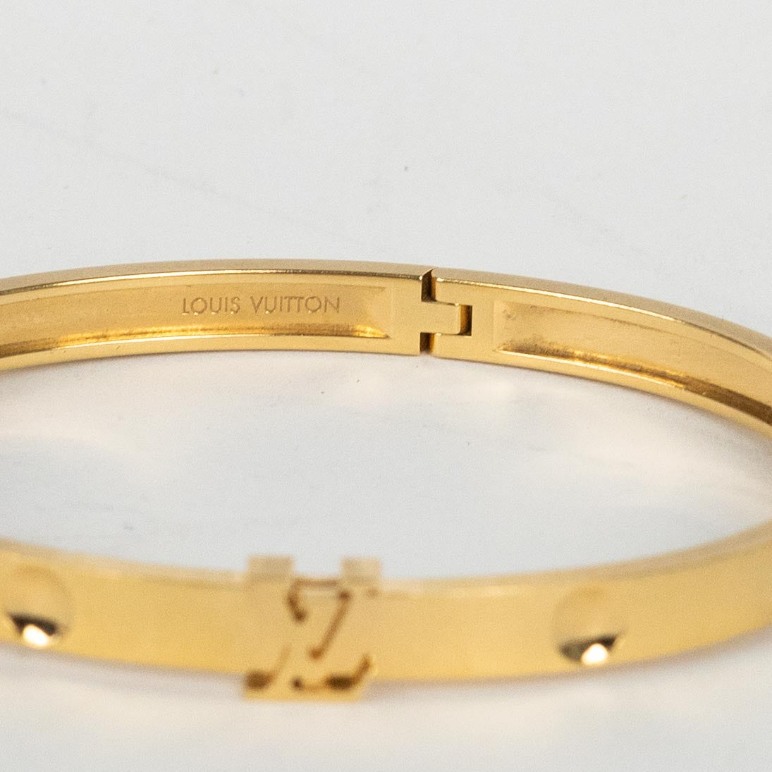 Louis Vuitton 18k Rose Gold Empreinte Bracelet on Cord  I MISS YOU VINTAGE