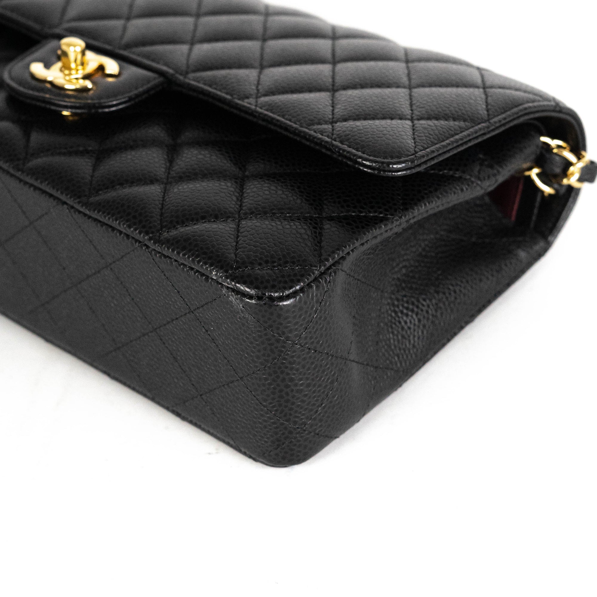 Authentic Chanel Black Caviar Leather Medium Business Affinity Flap Ba –  Paris Station Shop