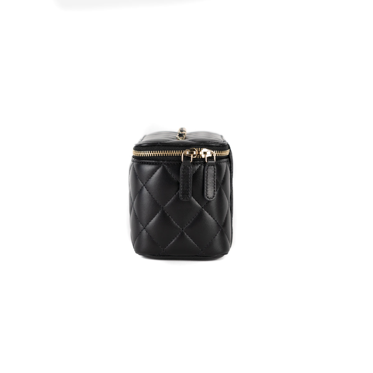 CHANEL Matelasse Small Vanity Case Chain Shoulder Bag White AP3401 90192407