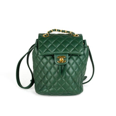 Chanel Metalasse Backpack Green 26 Series