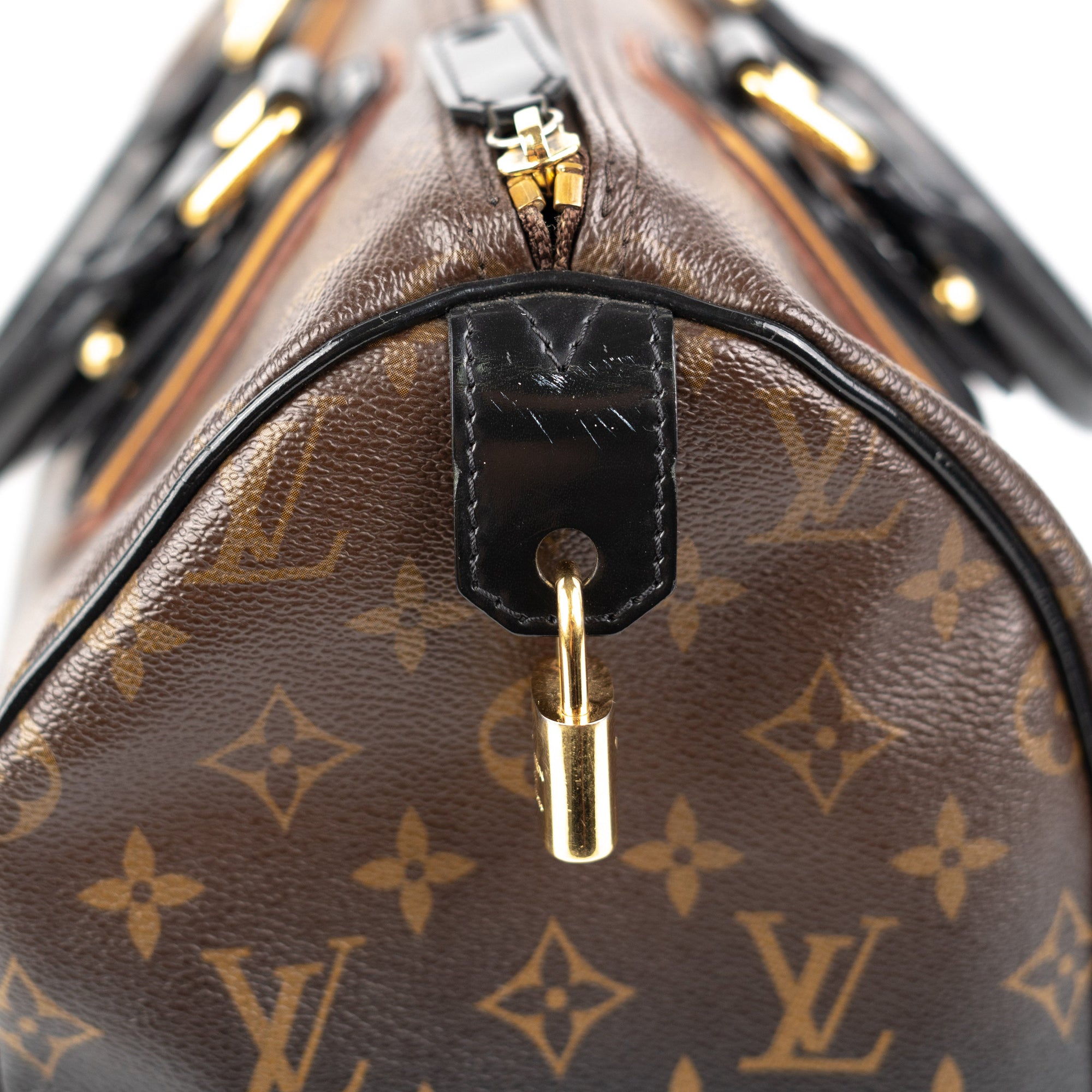 Louis Vuitton Limited Edition Noir Monogram Mirage Speedy 30 Bag