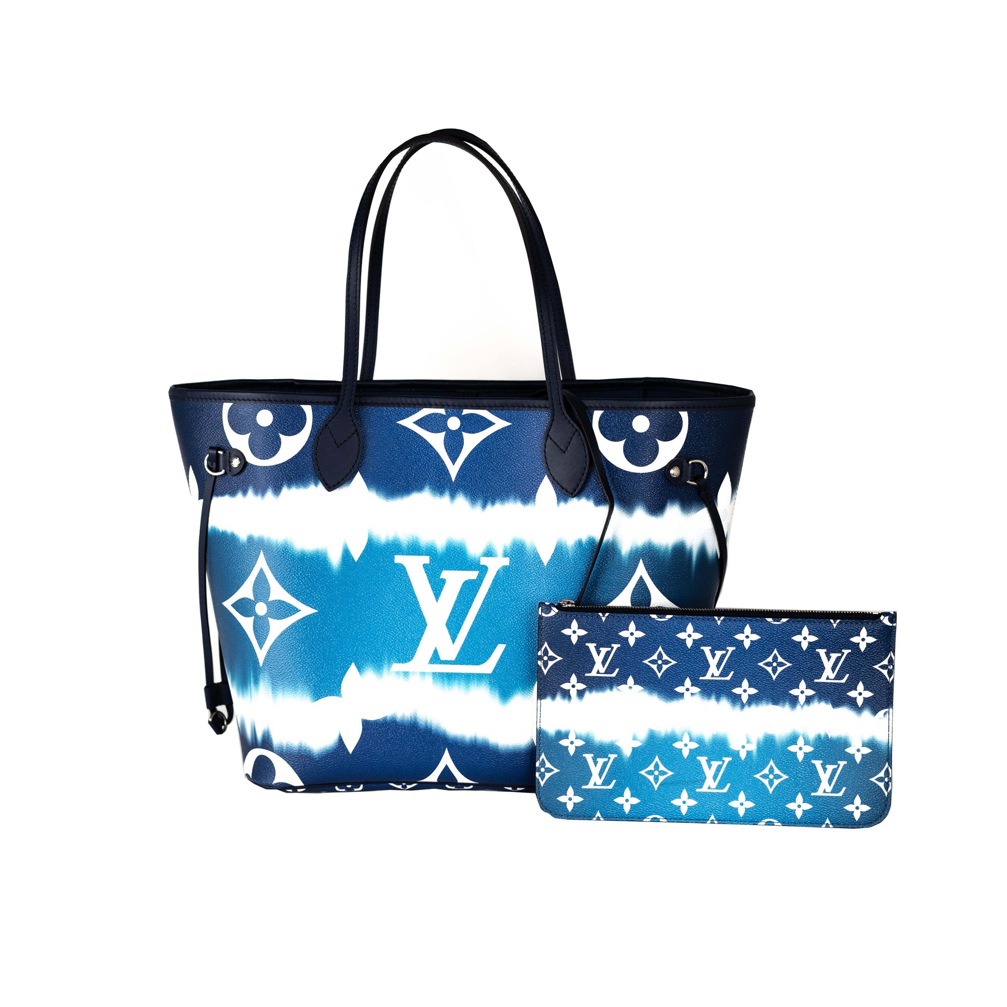 Louis Vuitton Blue Monogram Escale Coated Canvas Neverfull MM Silver  Hardware, 2020 Available For Immediate Sale At Sotheby's