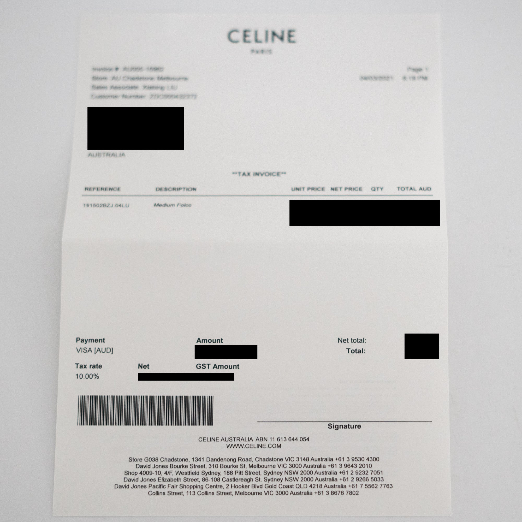 ITEM 8 - Celine Triomphe Shoulder Bag Black - THE PURSE AFFAIR