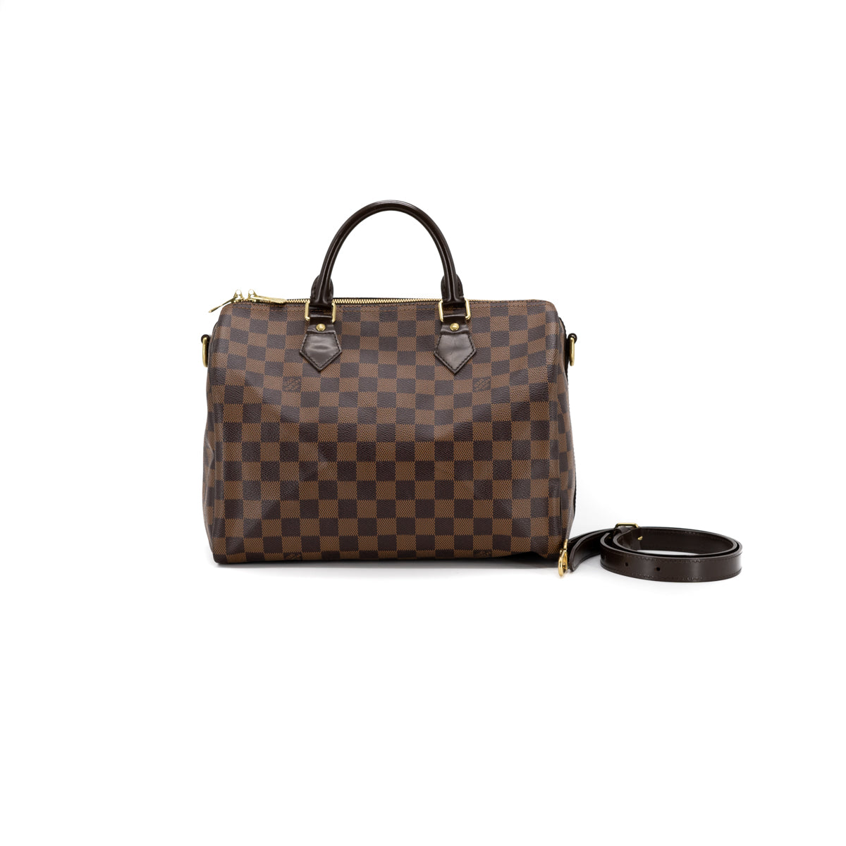 Louis Vuitton Speedy 30 Bandoliere Damier Azur - THE PURSE AFFAIR