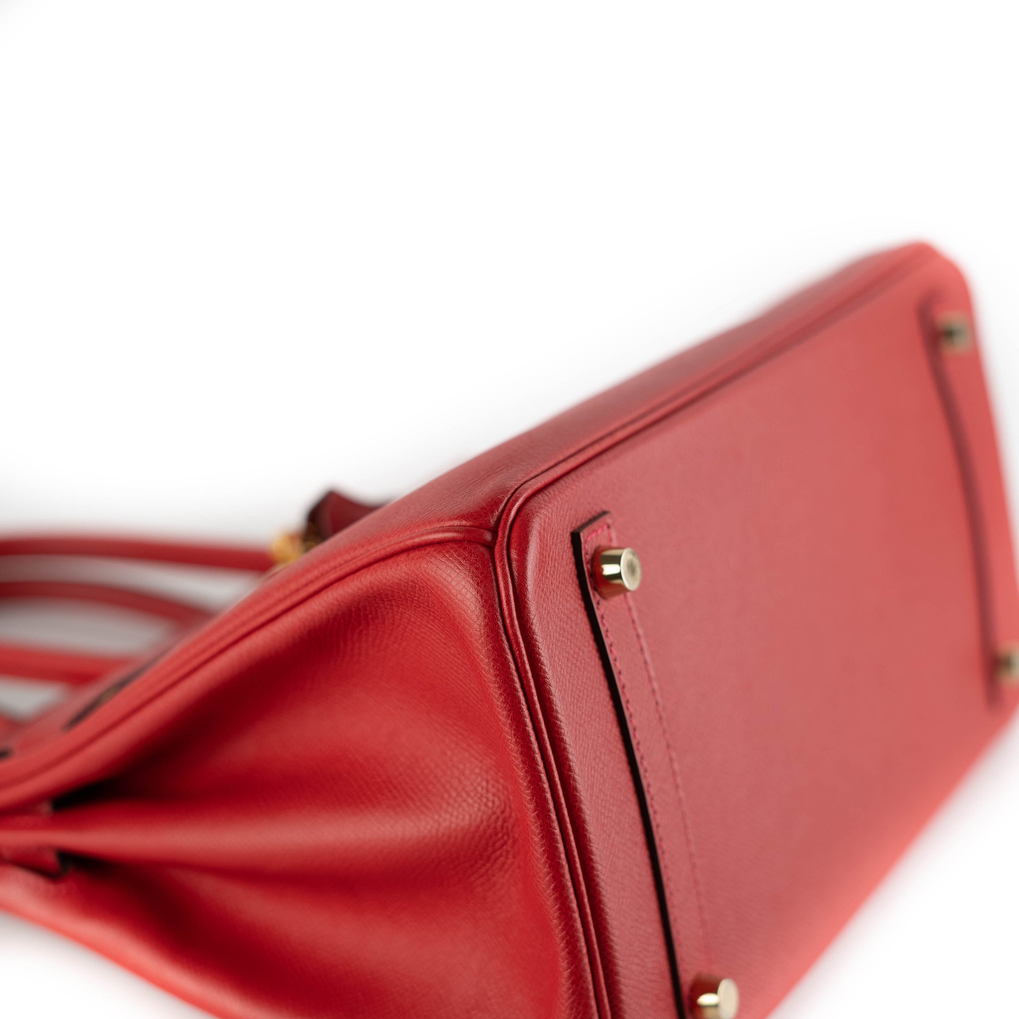 Hermes 30cm Rouge Garrance Red Evergrain Birkin Bag PHW – Boutique