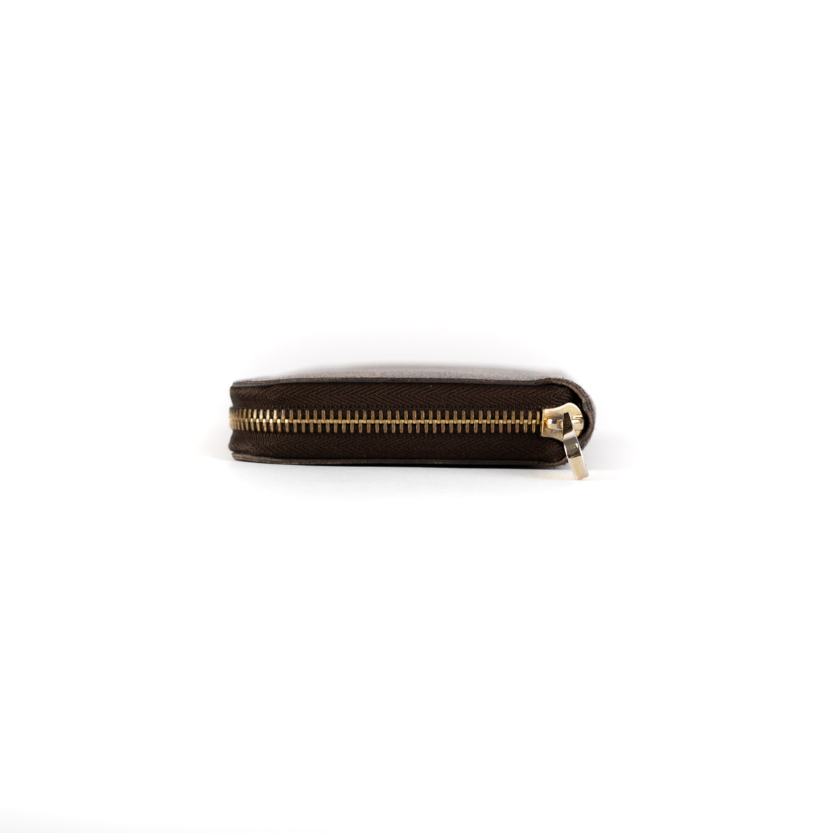 Louis Vuitton Monogram Anplant Zippy Wallet Stitch Black Round Long M64805