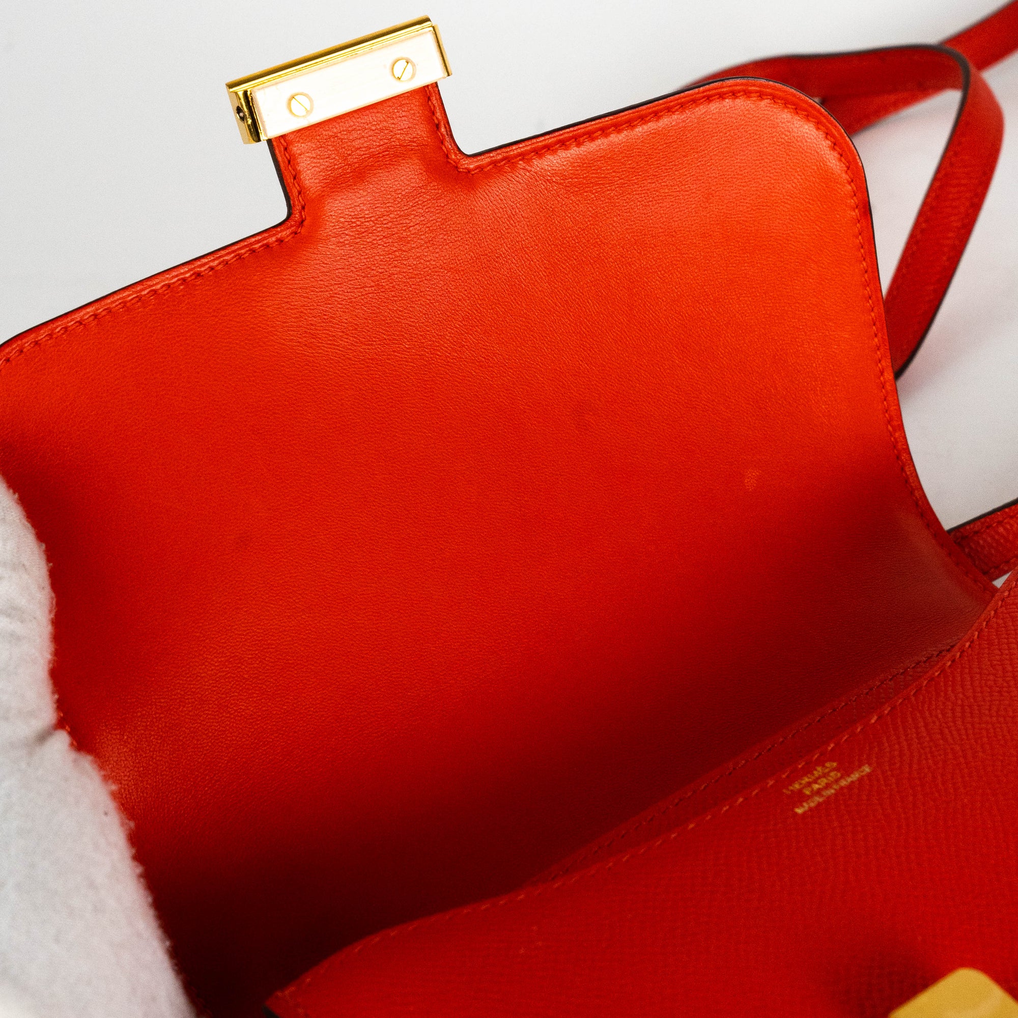 HERMES Epsom Constance 18 Orange Poppy 1280387