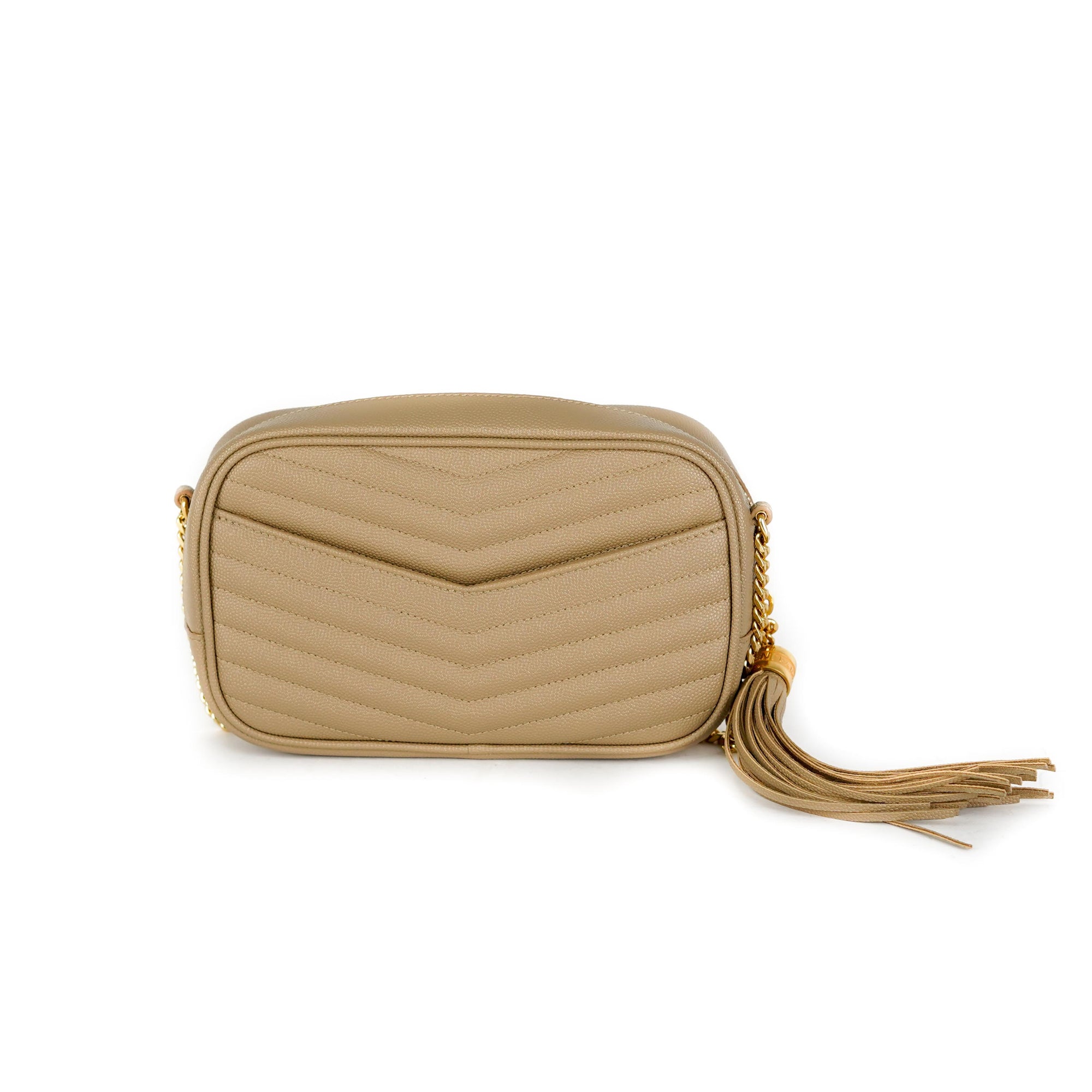 Saint Laurent Mini Lou Beige - THE PURSE AFFAIR