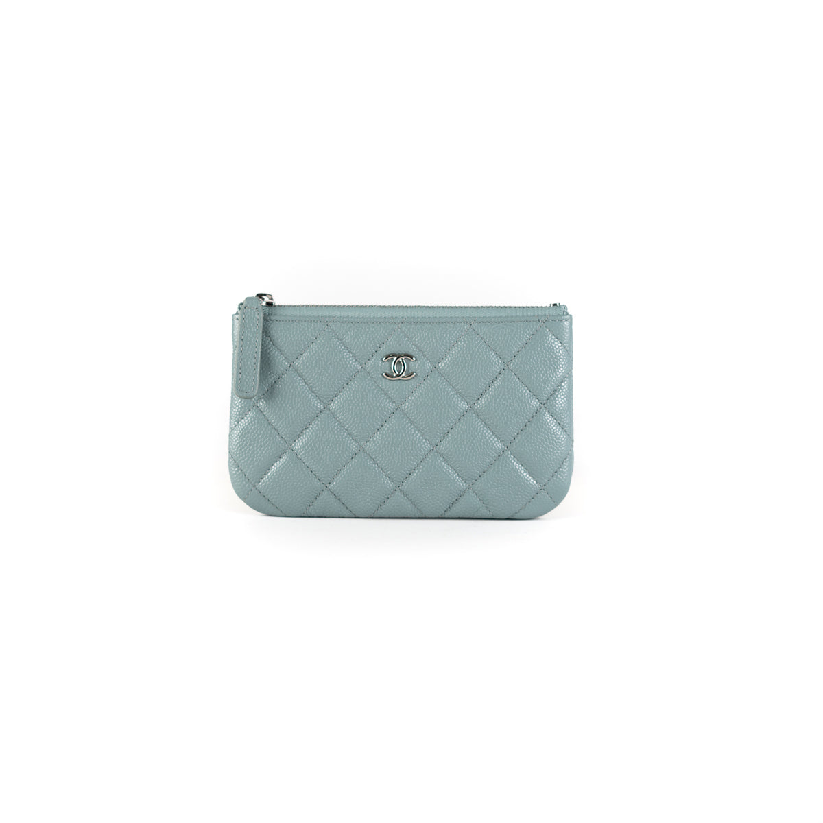 Shop CHANEL Classic Mini Pouch (A82365 Y01480 C3906) by .loulou.