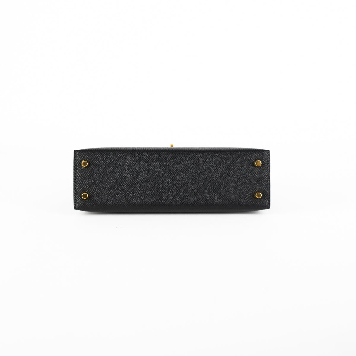 Kelly mini leather handbag Hermès Black in Leather - 35400605