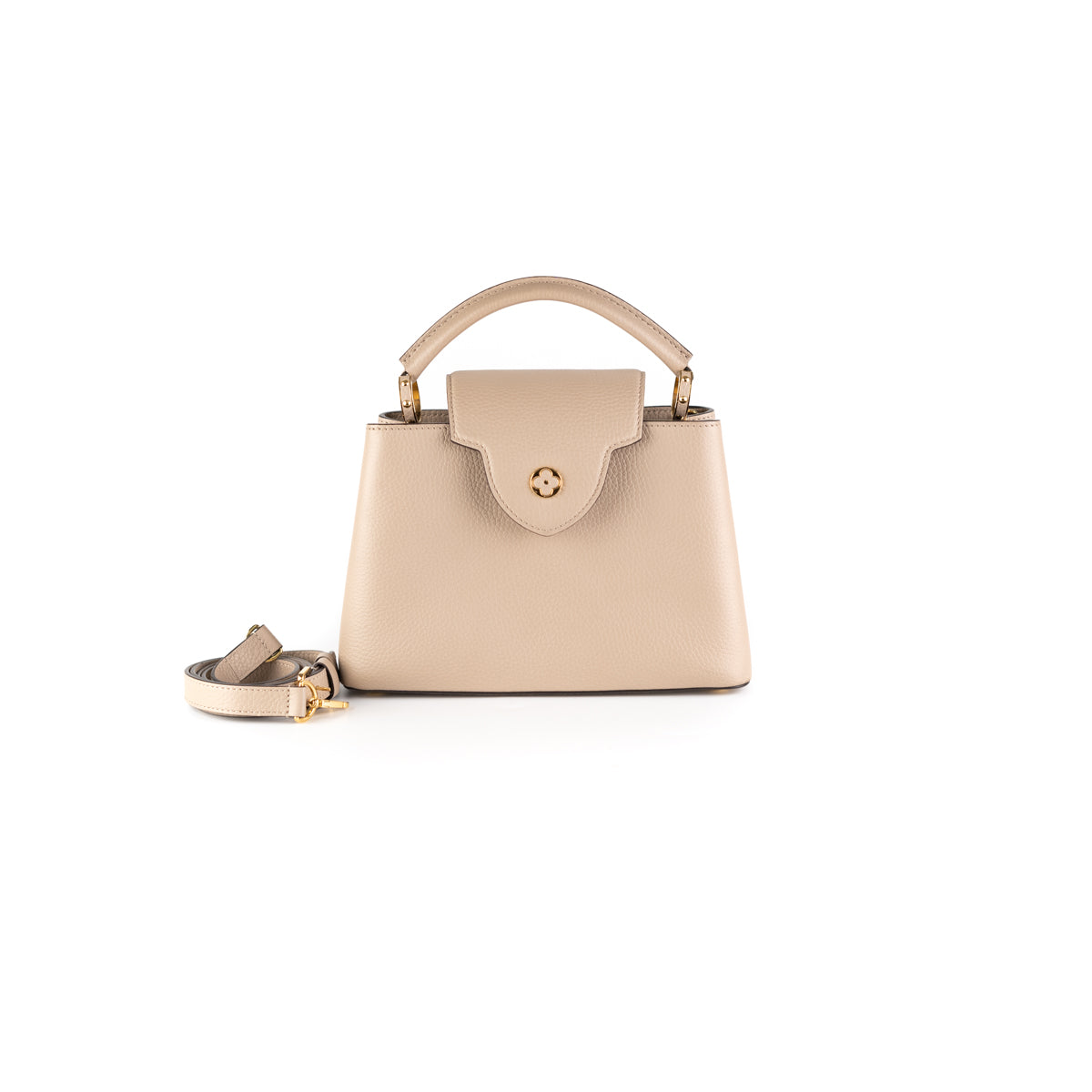 Louis Vuitton Capucines MM Bag Galet - THE PURSE AFFAIR