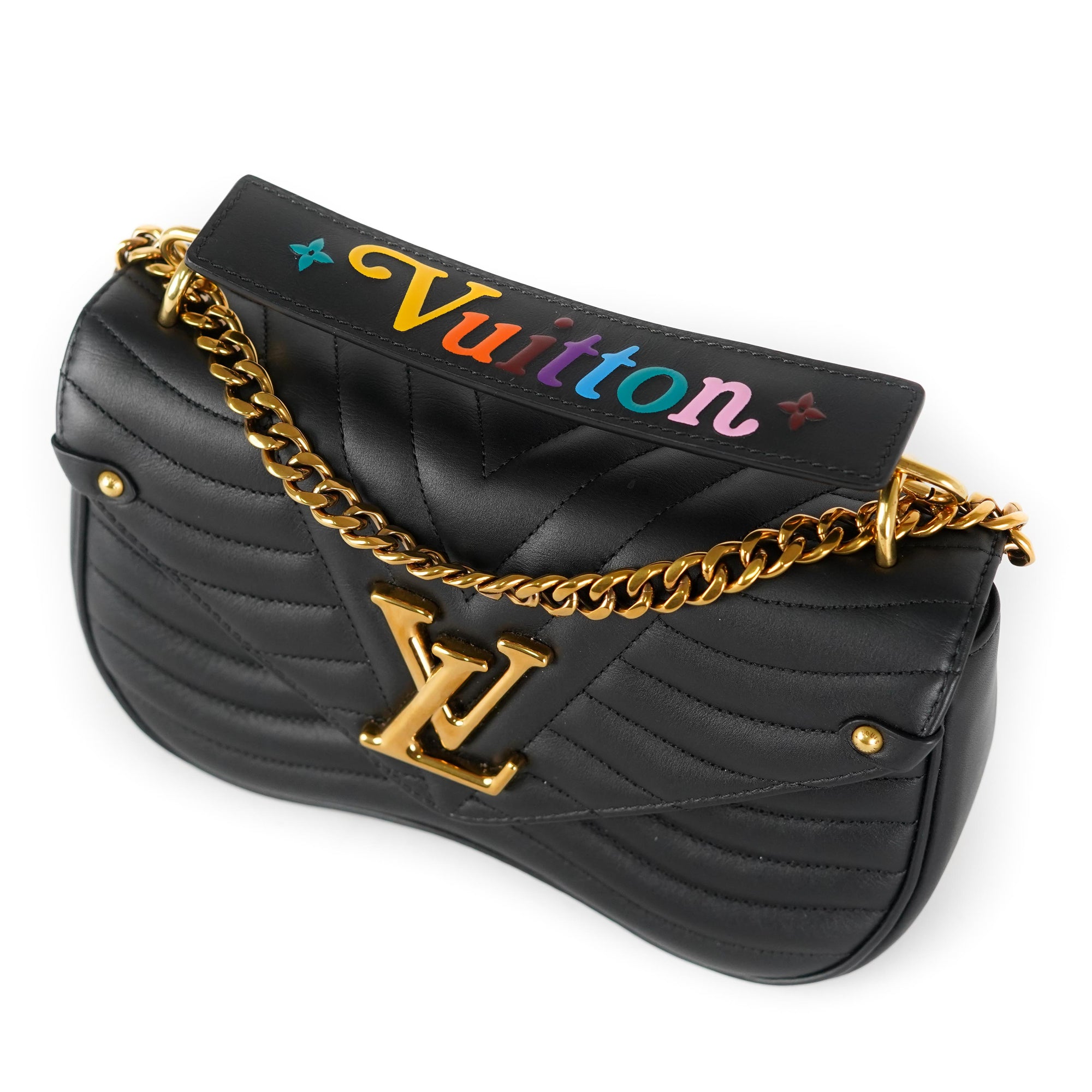 Louis Vuitton® NEW Wave Chain Bag PM Black. Size