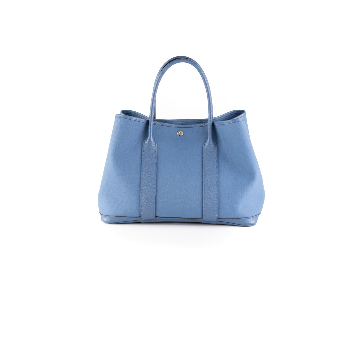 Hermès GARDEN PARTY TOTE 36 in canvas and blue leather-116397437