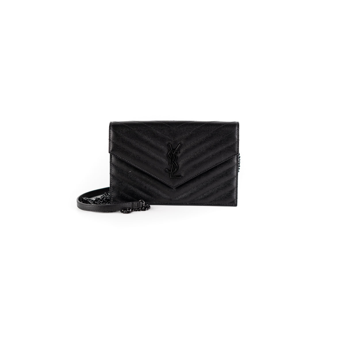 Saint Laurent Small Monogramme Wallet Black, Flap Wallet