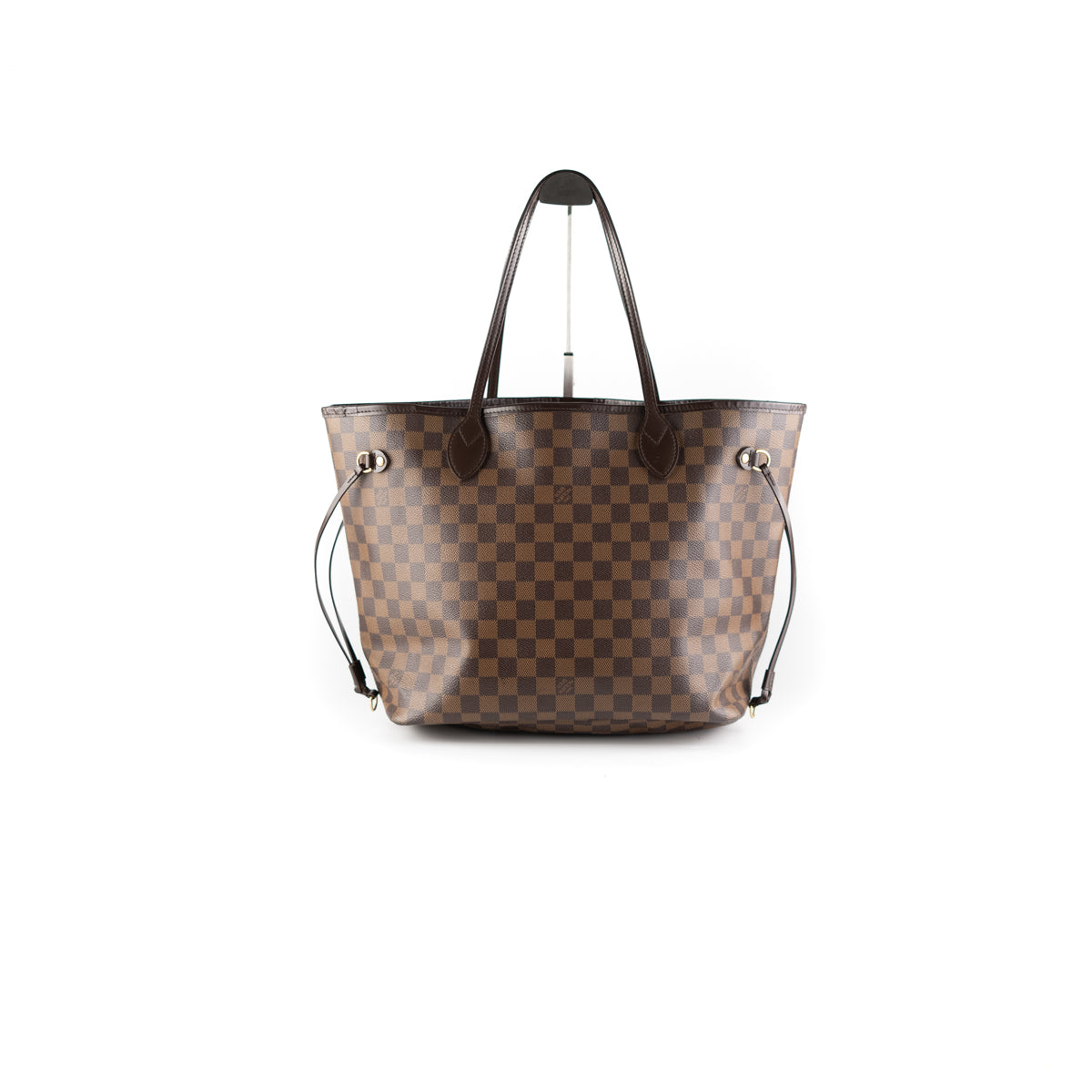Louis Vuitton LV Neverfull MM Damier bag Beige Leather ref.495270