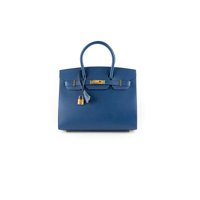 Hermes Birkin 30 Deep Blue Veau Madame Gold Hardware #D - Vendome Monte  Carlo