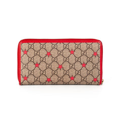 Gucci Supreme Star Zip around Wallet with Key Pouch Monogram