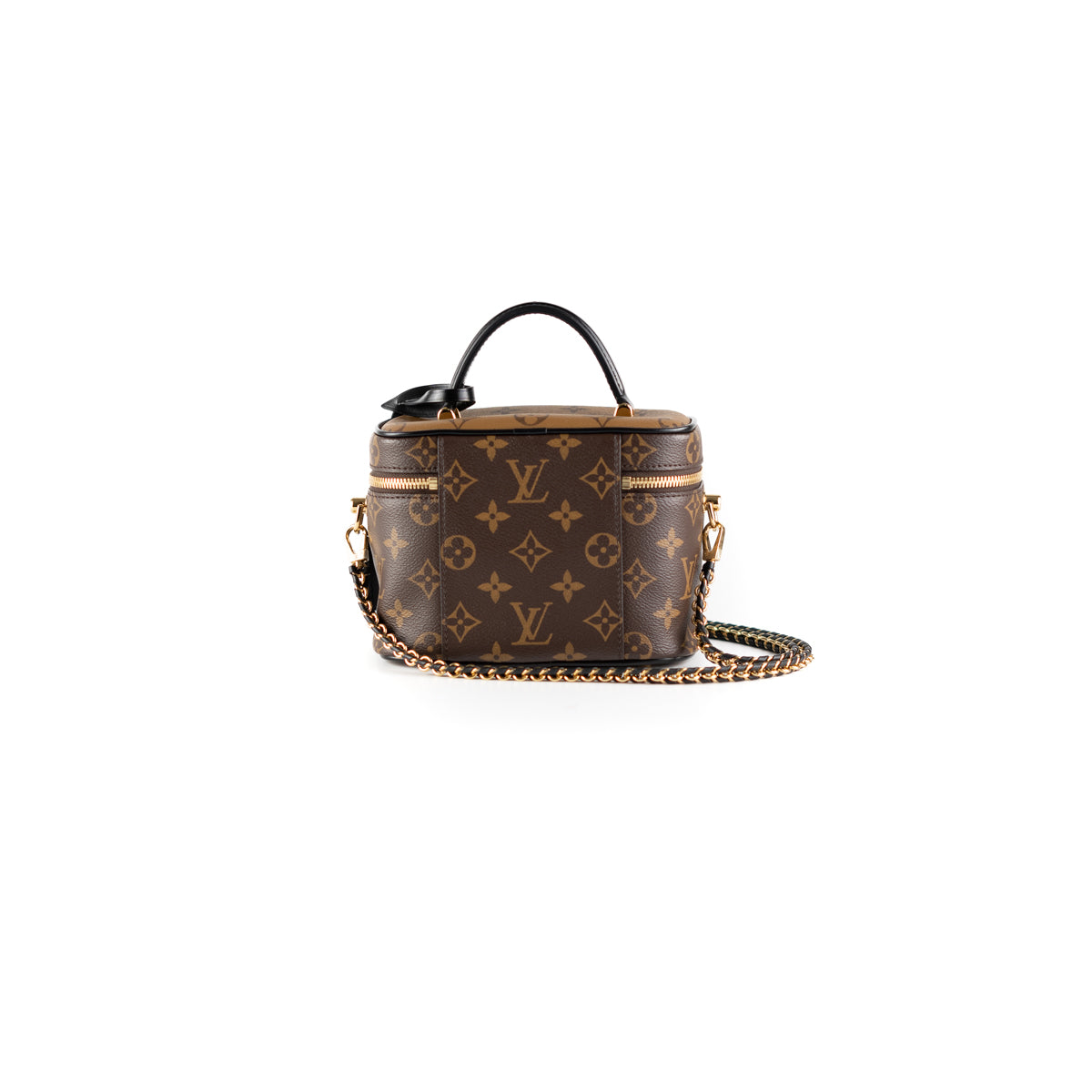 LOUIS VUITTON Vanity PM Monogram Reverse Canvas Crossbody Bag Brown