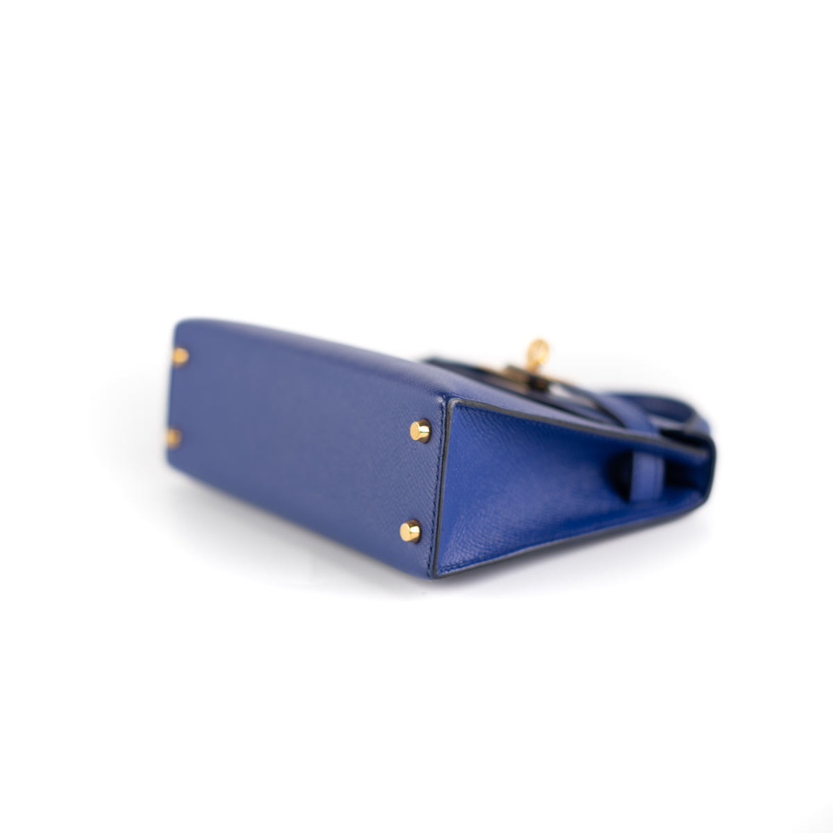 Hermès Mini Kelly 20 Bleu Frida Chèvre Mysore With Gold Hardware - AG  Concierge Fzco
