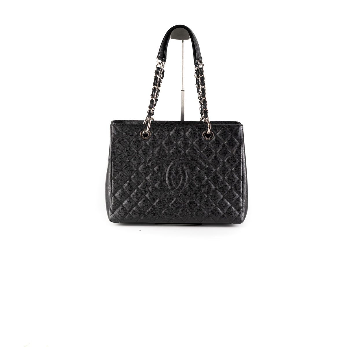 CHANEL Reissue Cerf Executive East West Leather Tote Bag Black