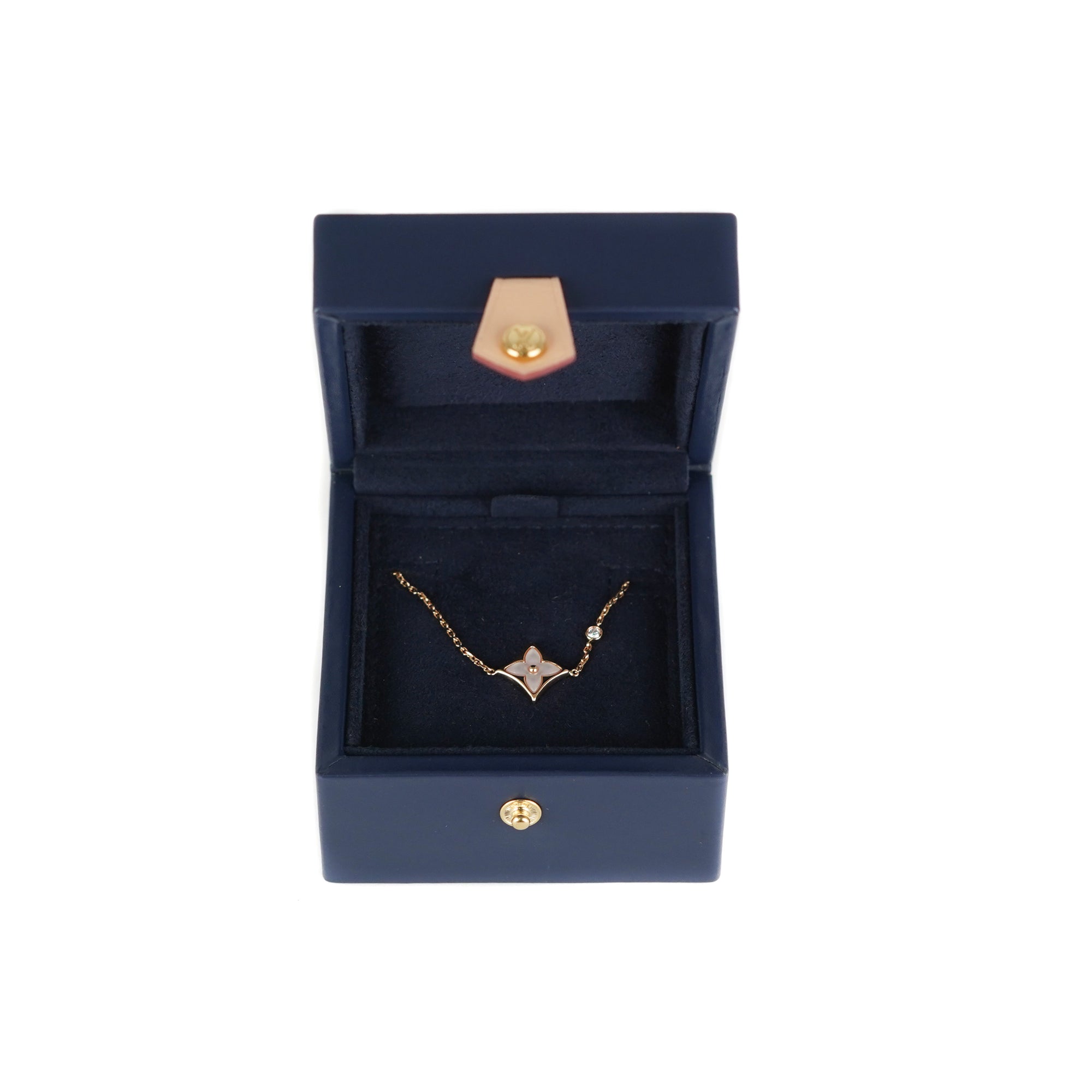 Louis Vuitton Bracelet Brass Les Stars Blossom BB 750 WG Onyx Diamond