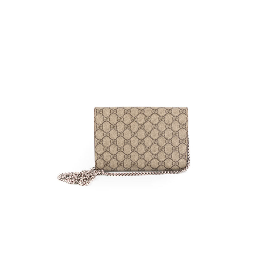 Gucci Dionysus GG Supreme Wallet on Chain WOC - THE PURSE AFFAIR