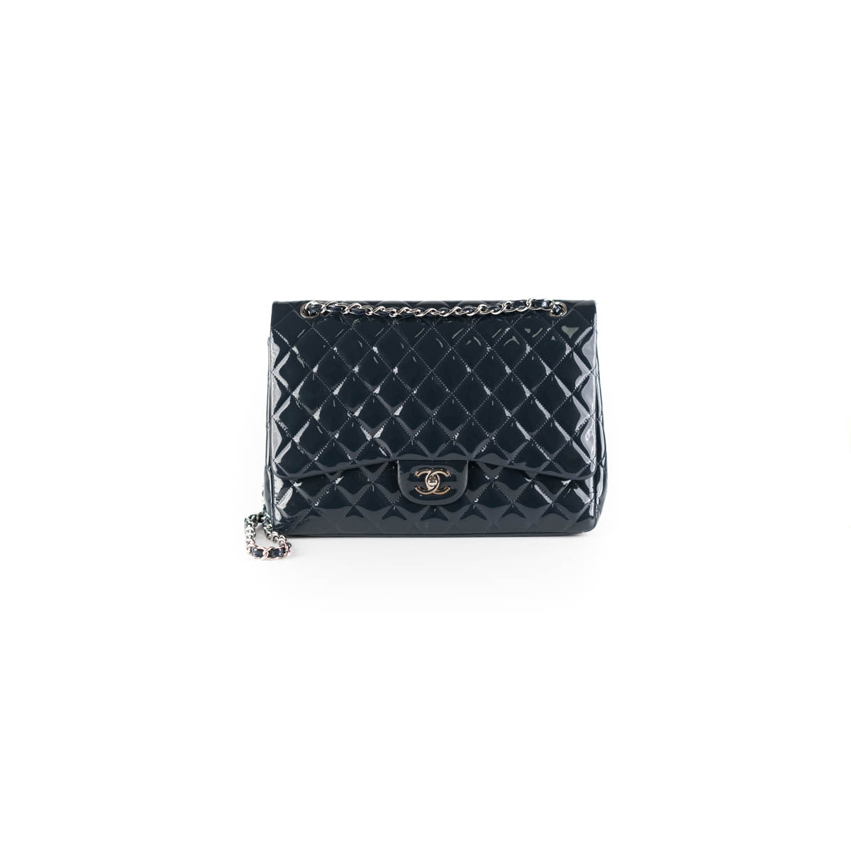 Chanel BiColor Patent Classic Flap Bag  Bragmybag