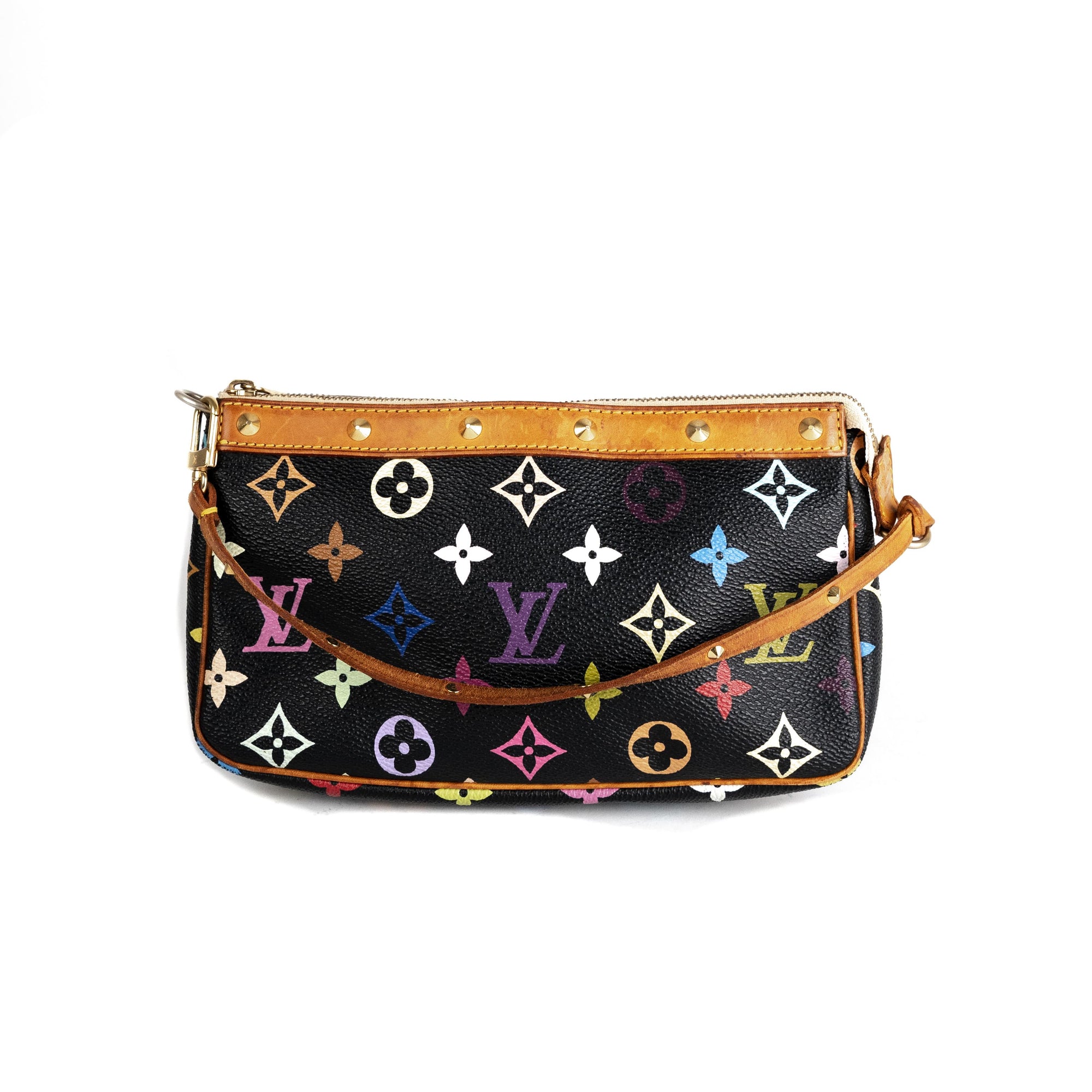 Louis Vuitton Black Multicolour Pochette - THE PURSE AFFAIR