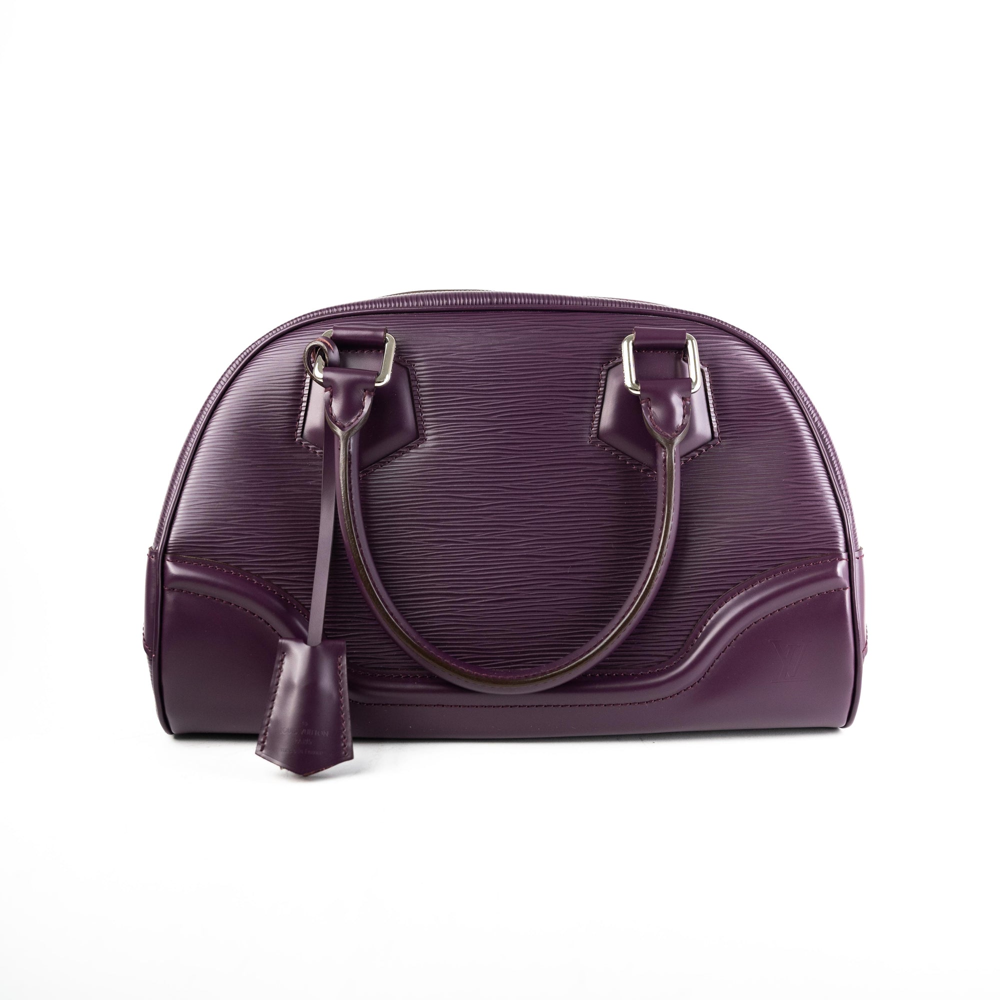 Louis Vuitton Jasmin Purple Leather Handbag (Pre-Owned)