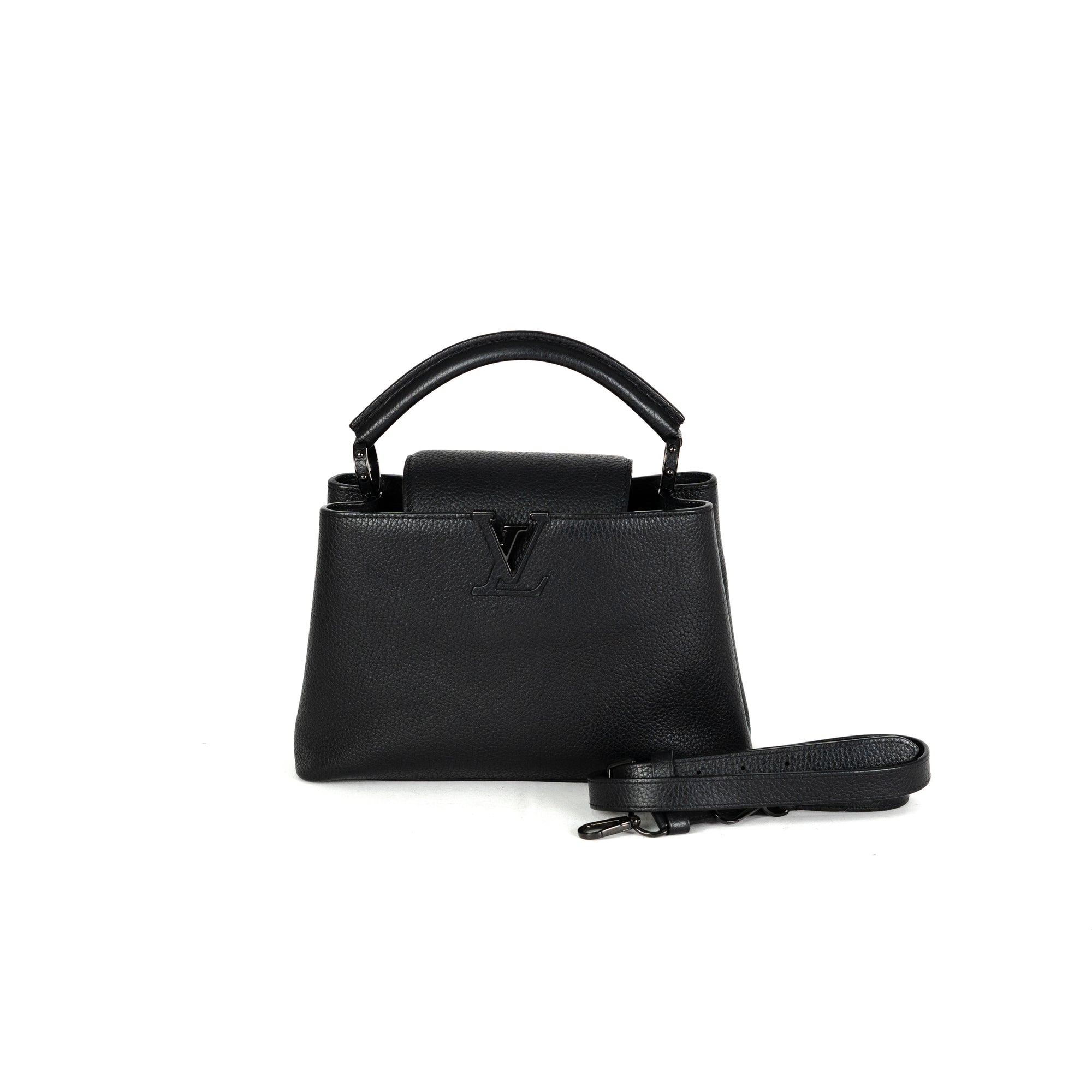 Louis Vuitton Capucines Black Leather ref.878026 - Joli Closet