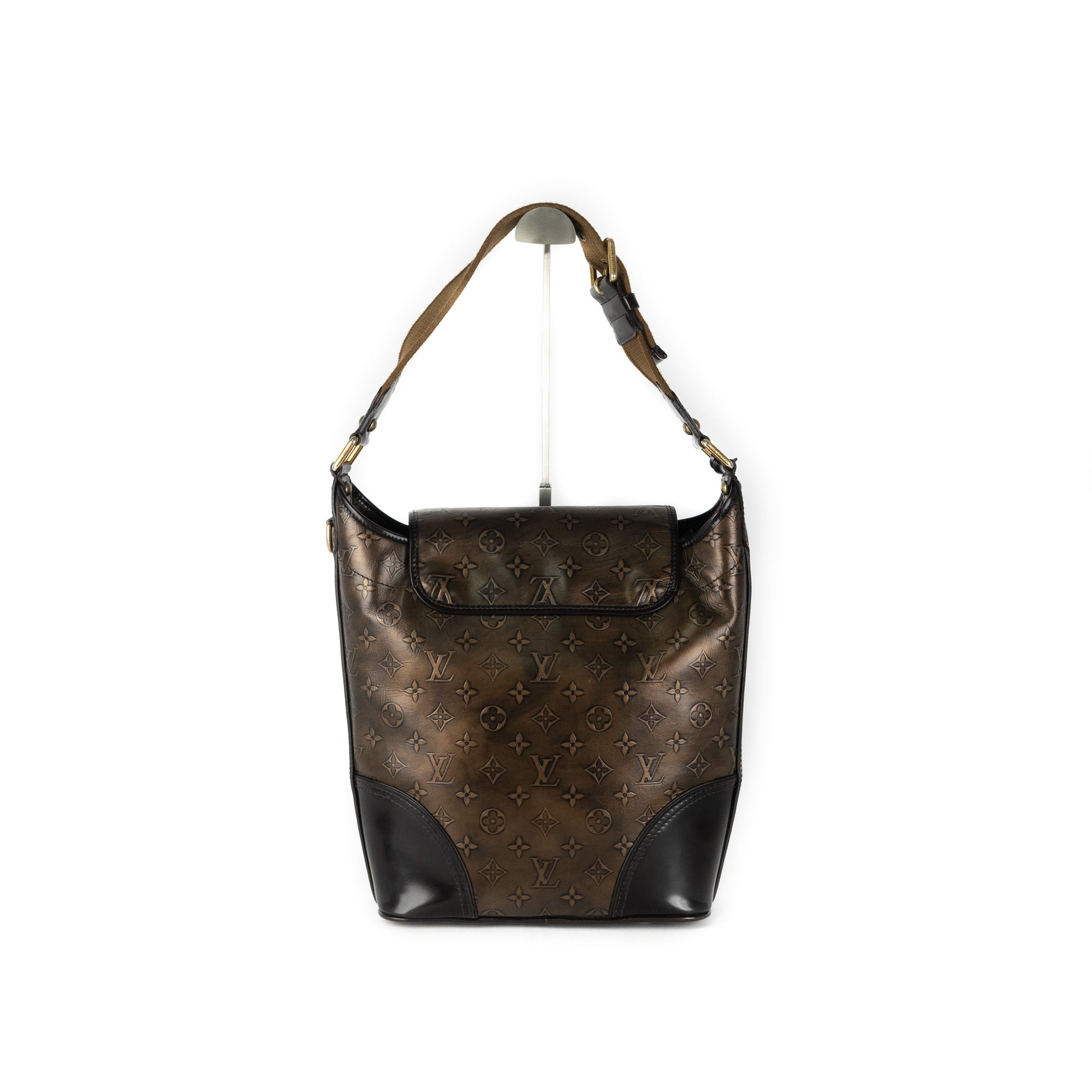 Louis Vuitton Bronze/Dark Brown Monogram Embossed Leather Limited