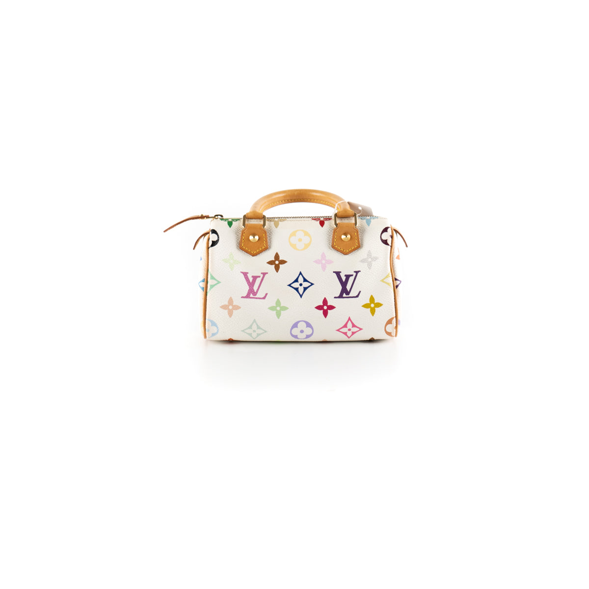 Louis Vuitton White Monogram Multicolor Speedy 30 Bag  Yoogis Closet