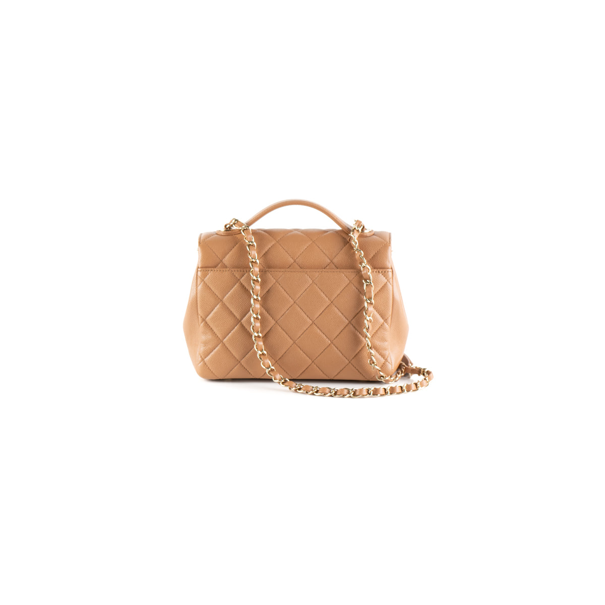 Business affinity leather satchel Chanel Camel in Leather - 31725037