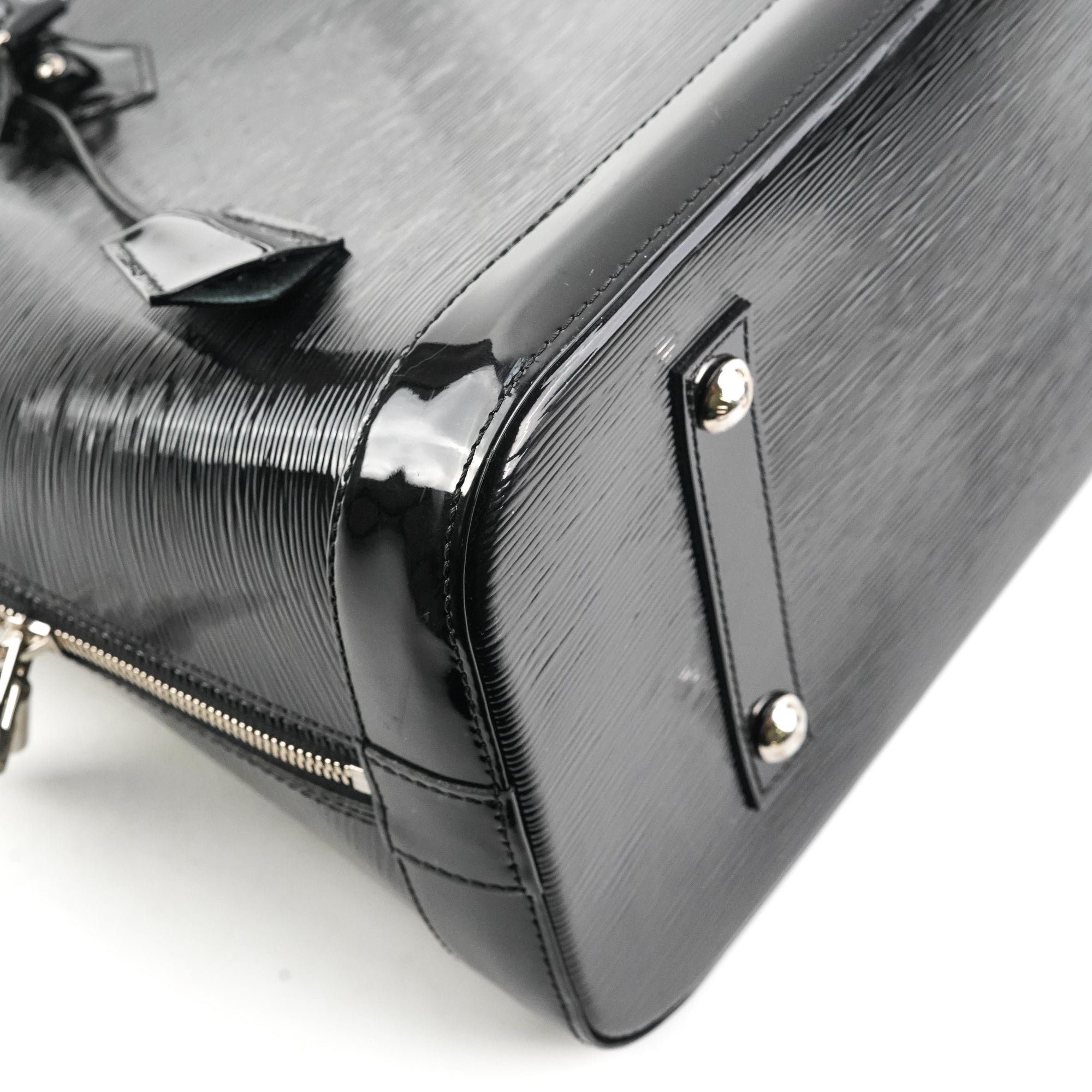 Louis Vuitton Alma GM Patent Epi Leather Black - THE PURSE AFFAIR