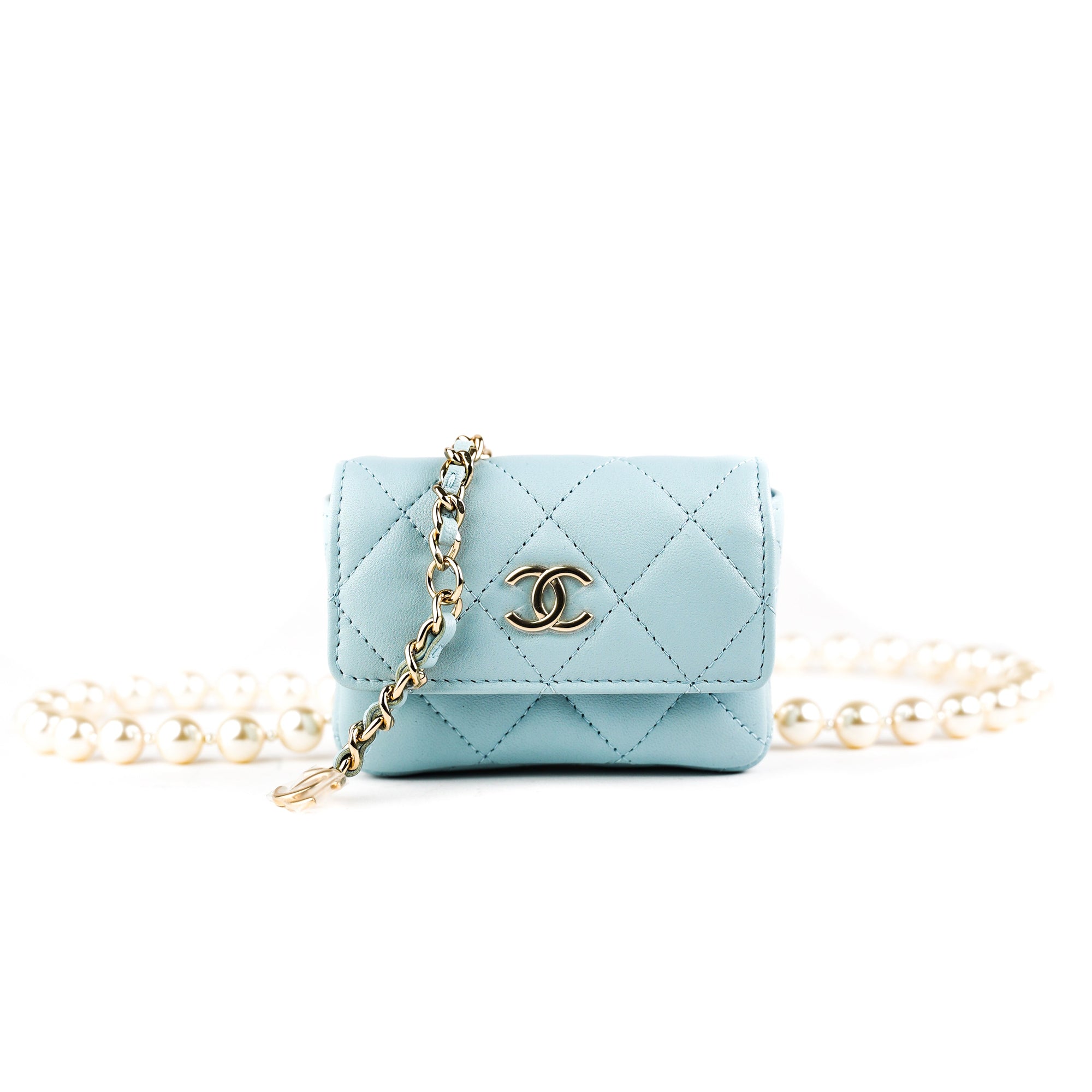 Chanel Small Goatskin Waist Chain Flap Bag Luxury Bags  Wallets on  Carousell