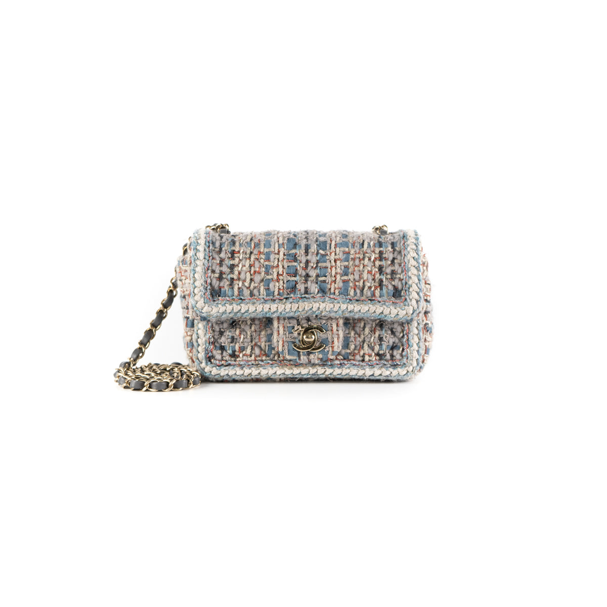 Chanel Medium Braided Tweed Flap Bag