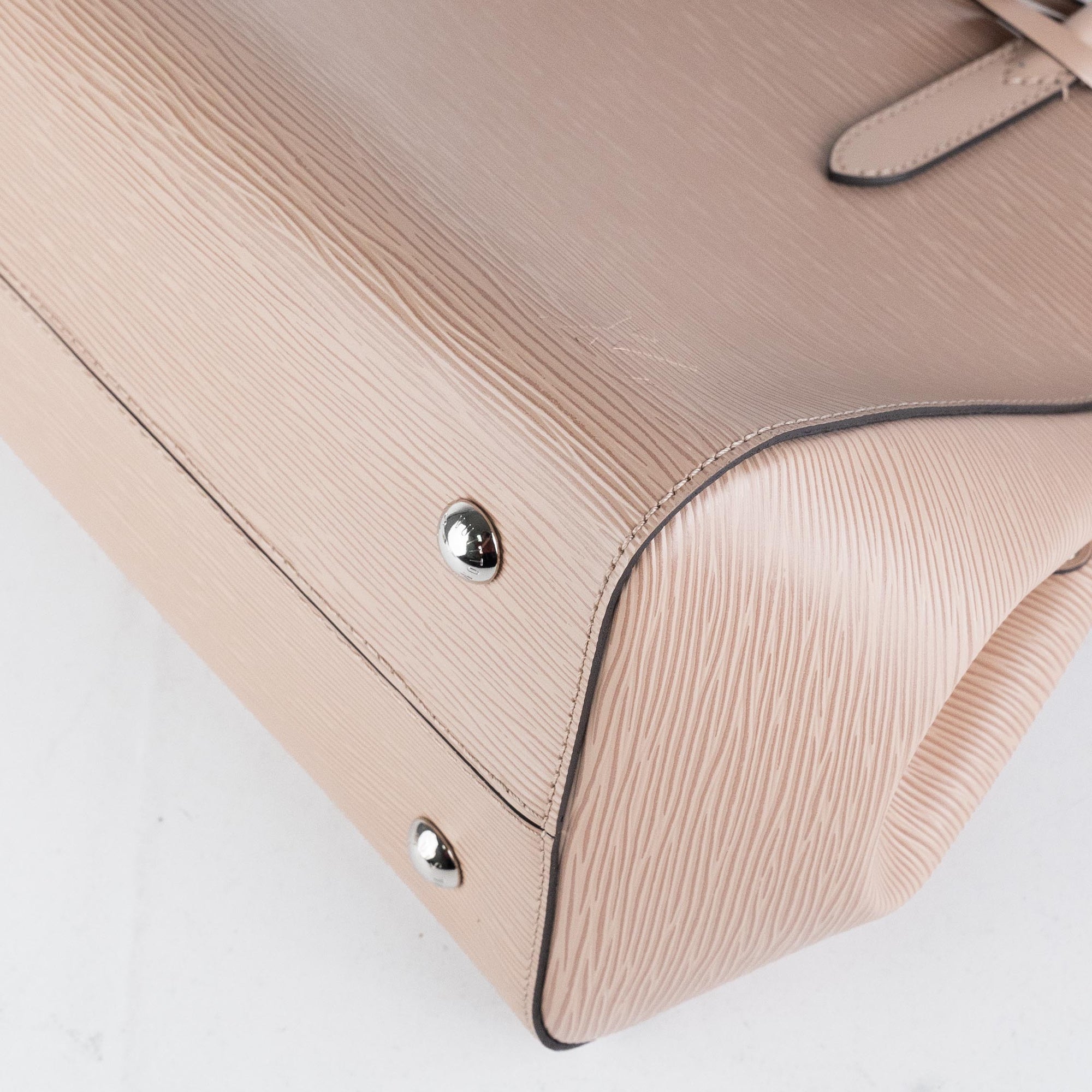 Marly vintage cloth handbag Louis Vuitton Brown in Cloth - 35844616